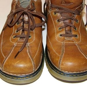 Mens size 12 US leather Doc Martens shoes brown